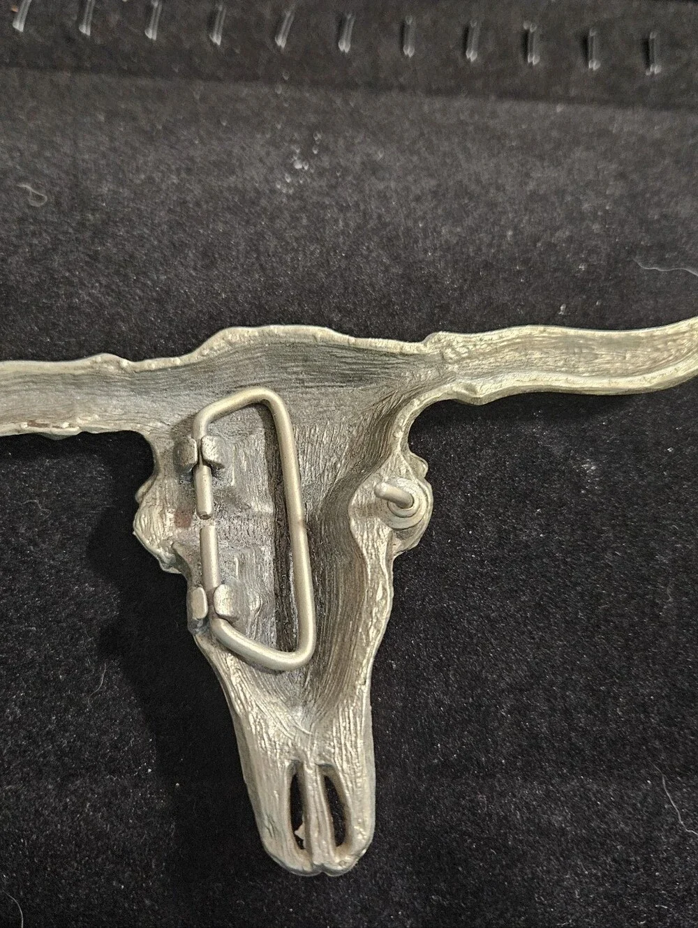 Vintage Long Horn Steer Cowboy Rodeo Belt Buckle